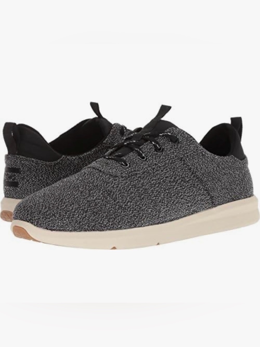Toms Terry Cloth Cabrillo Comfort Sneaker 10012420 Womens Sz 6.5 white Black